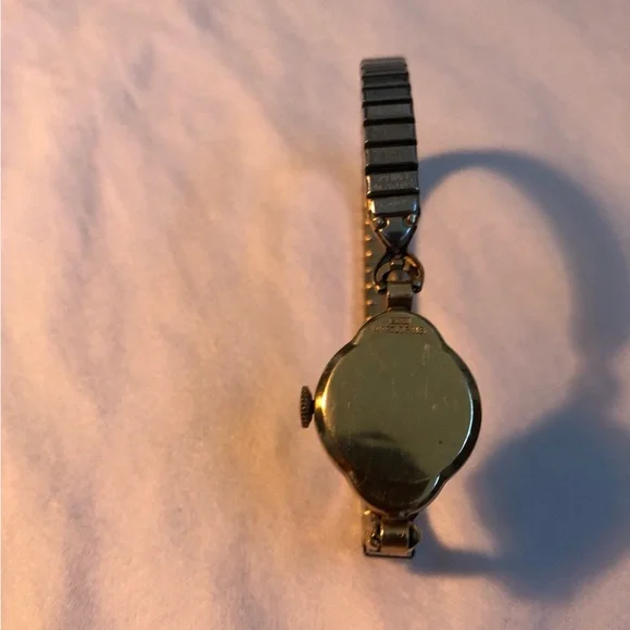 Vintage Hamilton S & W Ladies Watch 14k Gold Filled NOT Working Speidel Stretch - Picture 11 of 14